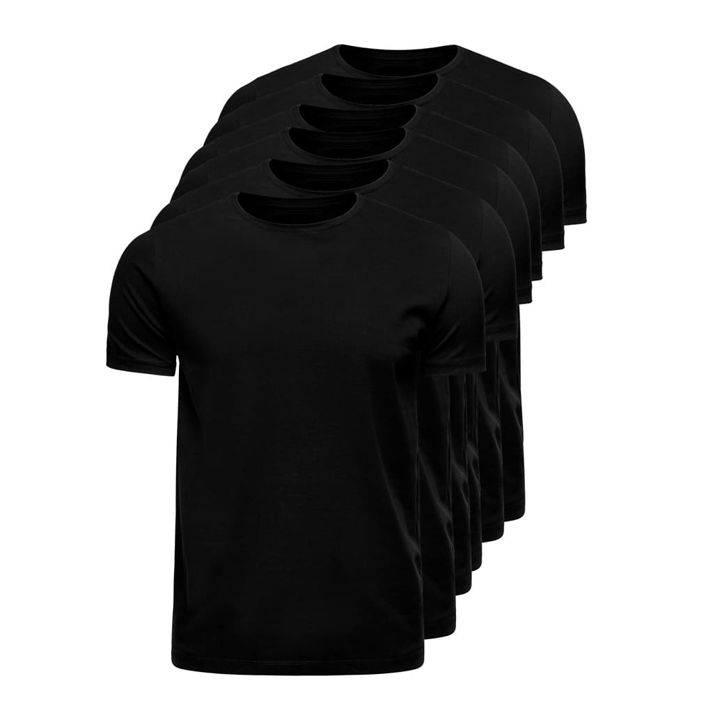 Kit 6 Camisetas Pima Premium