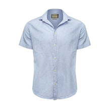 Camisa de Linho Manga Curta - Ocean